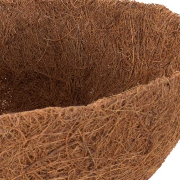4 Coco Coir Liners for Hanging Flower Baskets Coconut Fiber Outdoor Decor Spring - Picture 2 of 3